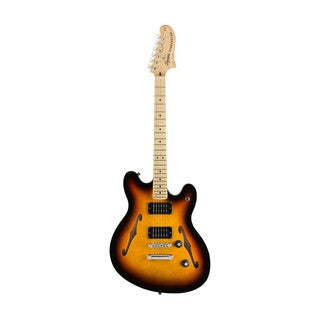 Squier Affinity Series Starcaster Electric Guitar, Maple Fretboard - 3-Tone Sunburst