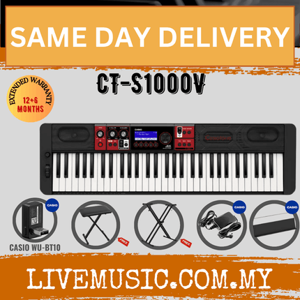 Casio Casiotone CT-S1000V 61-key Arranger Keyboard With Headphone ( CTS1000V / CT S1000V)