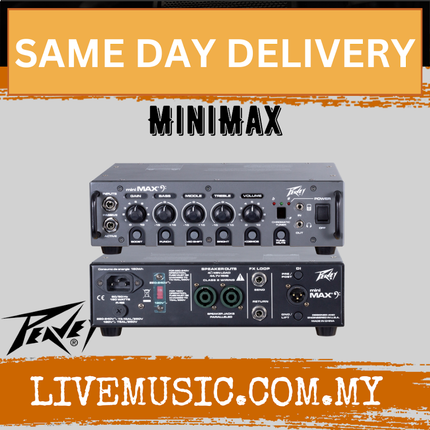 Peavey MiniMax 500-Watt Lightweight Bass Head (Mini Max/Mini-Max)