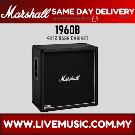 Marshall 1960B 4x12 inch 300watt Switchable Mono/Stereo Straight Extension Cabinet (1960-B)