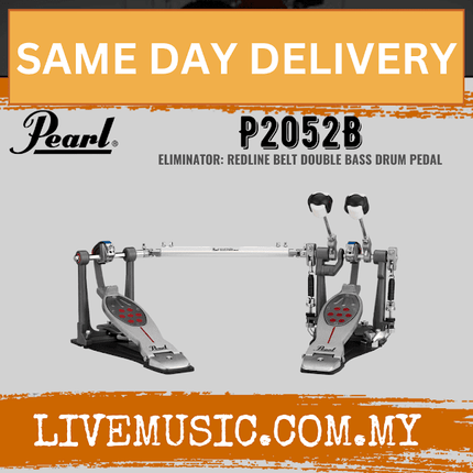 Pearl P-2052B Eliminator: Redline Double Bass Drum Pedal (P2052B/P 2052B)
