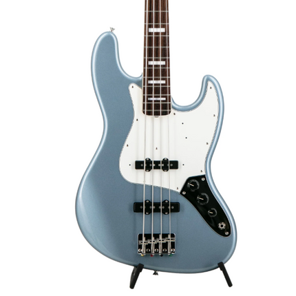 Fender FSR Collection Traditional Late 60s Jazz Bass Guitar, RW FB, Ice Blue Metallic