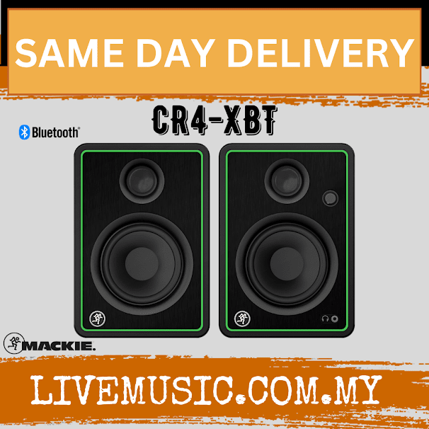 Mackie CR4-XBT 4 inch Multimedia Monitors with Bluetooth - Pair (CR4XBT/CR4 XBT/CR4X/CR4 X)