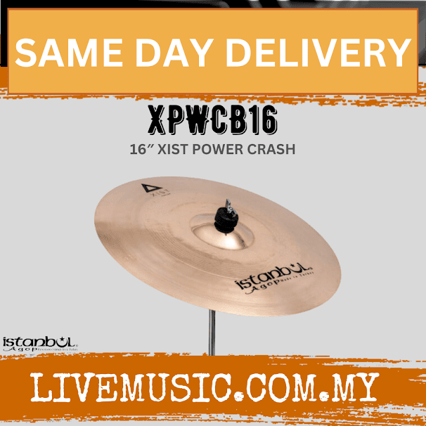 Istanbul Agop XPWCB16 16" Xist Power Crash Cymbal (XPWCB-16/XPWCB 16)