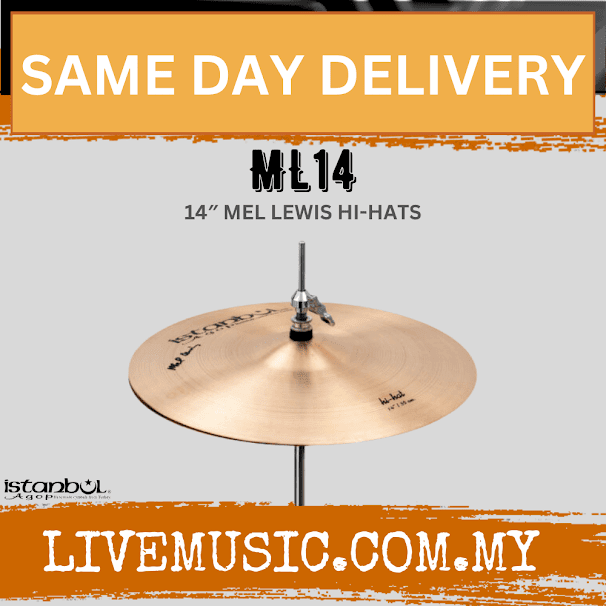 Istanbul Agop Cymbals ML14 14" Mel Lewis Hi-Hats ( ML-14 / ML 14 )