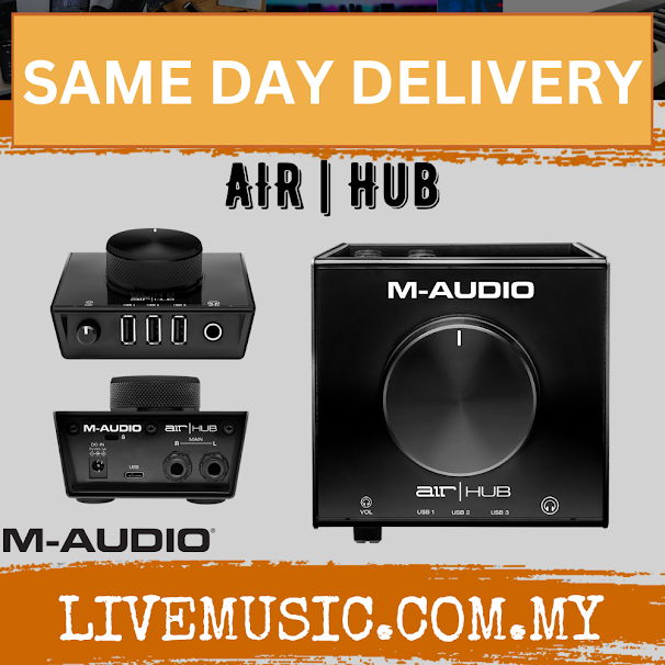 M-Audio AIR | Hub Desktop USB Monitoring Interface with Built-In USB Hub