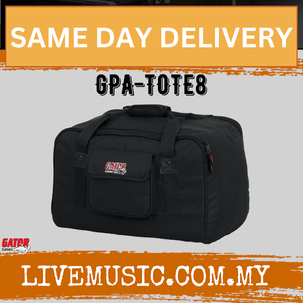 Gator GPA-TOTE8 Heavy-duty 8" Speaker Tote Bag (GPATOTE8)