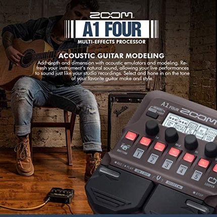 Zoom A1 Four Acoustic Instrument Multi-Effect Processor ( A1Four / A1-Four )