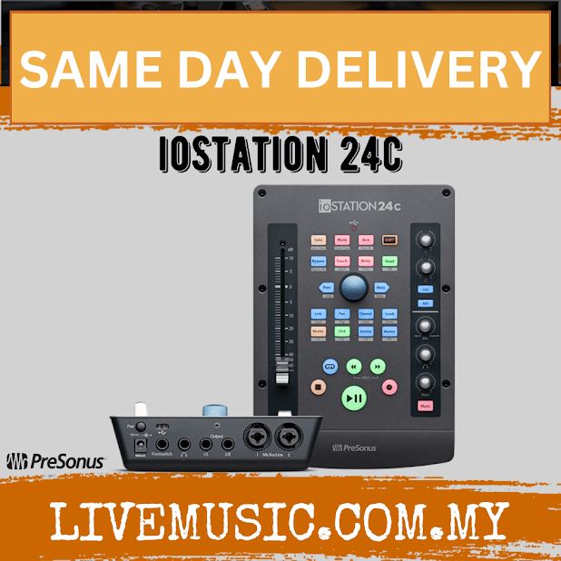 PreSonus ioSTATION 24c 2x2 USB-C Audio Interface and Production Controller