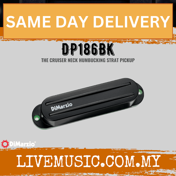 DiMarzio DP186BK Cruiser Neck Pickup - Black (DP186)