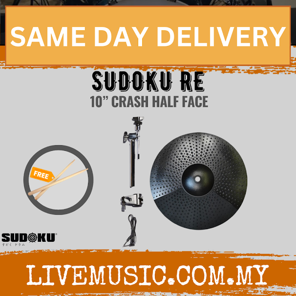 Sudoku 10” RE Electric Drum Crash Half Face Cymbal
