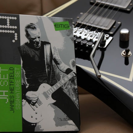 EMG JH Set James Hetfield Active Humbucker Set - Black Chrome