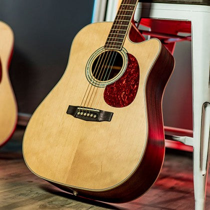 Cort MR710F-NT Solid Top Acoustic Electric Guitar (MR-710F / MR 710F)