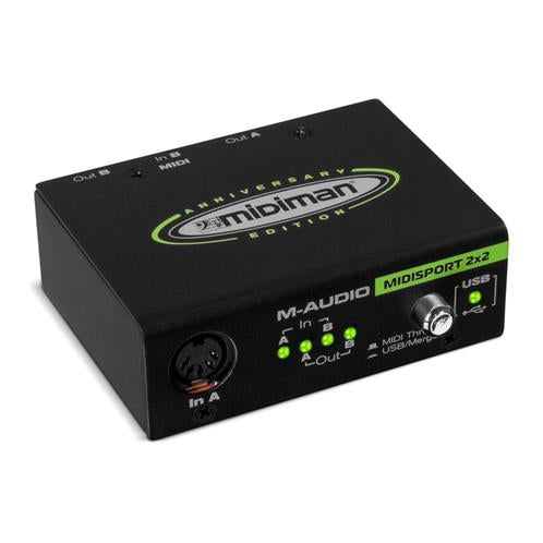 M-Audio MIDISport 2X2 Anniversary Edition - 2-in/2-out USB Bus-Powered MIDI Interface
