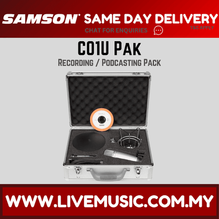 Samson C01U Recording/Podcast Pack (C01-U/C-01U)