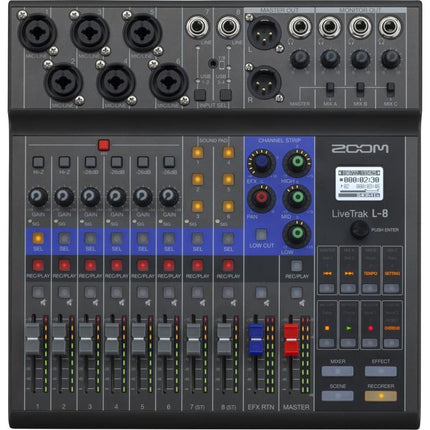 Zoom LiveTrak L8 - 8 Channel Digital Mixer / Recorder (L-8/L 8)