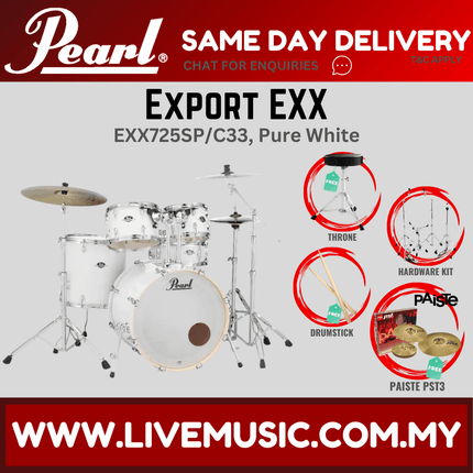 Pearl Export EXX 5-Piece Drum Set with Paiste PST3 Cymbals Set ( EXX725SP/C )