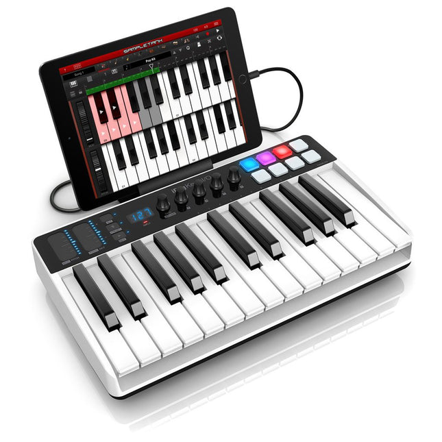 IK Multimedia iRig Keys I/O 25 - 25-Key Keyboard Controller For Mac & PC with Audio Interface (Keys-I/O)