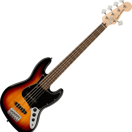 Squier Affinity Series 5-String Jazz Bass Guitar, Laurel Fretboard - 3-Color Sunburst