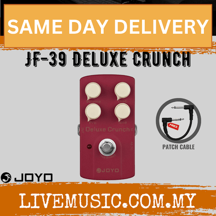 Joyo JF-39 Deluxe Crunch Distortion Modern High Gain With Vintage Amps Electric Guitar Effect Pedal ( JF39 / JF 39 )