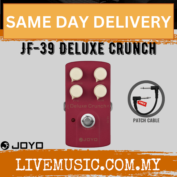 Joyo JF-39 Deluxe Crunch Distortion Modern High Gain With Vintage Amps Electric Guitar Effect Pedal ( JF39 / JF 39 )