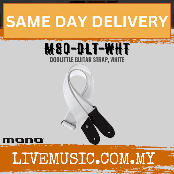Mono M80 Doolittle Guitar Strap - White (M80-DLT-WHT)