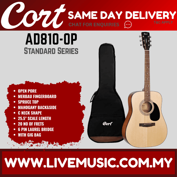 Cort AD810 - Acoustic Guitar with Gig Bag (AD-810)