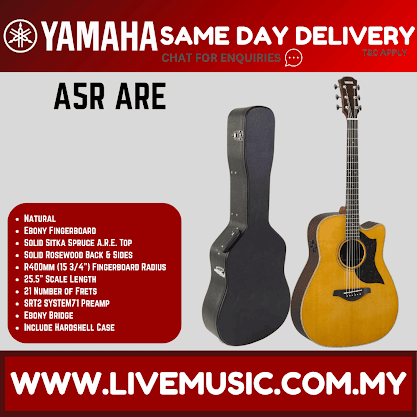 Yamaha A5R ARE Dreadnought Cutaway Acoustic-Electric Guitar with Hardcase - MADE IN JAPAN ( A5RARE )
