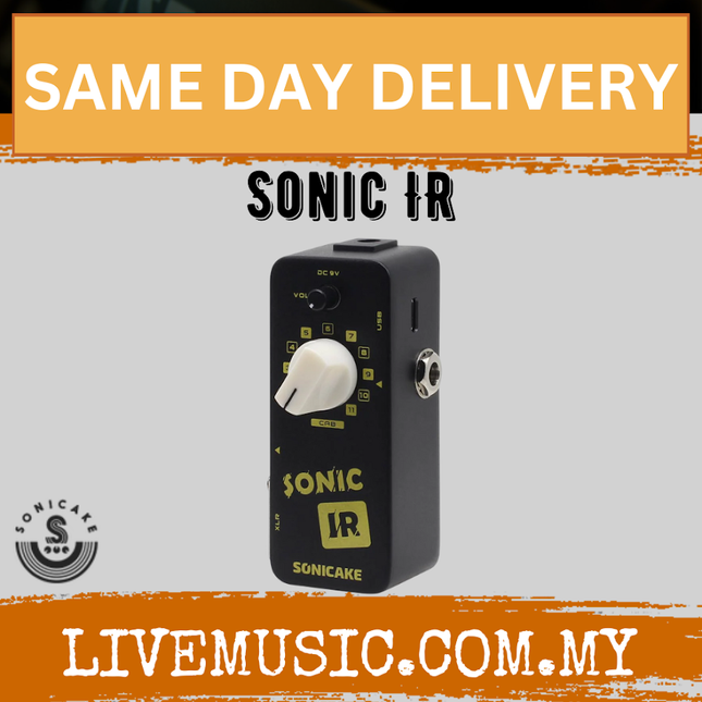 Sonicake QSS-12 Sonic IR Speaker Cabinet Simulator Impulse Response Loader Guitar Bass Effects Pedal ( QSS12 QSS 12 )
