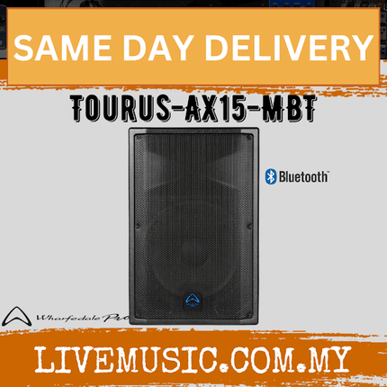 WHARFEDALE PRO TOURUS-AX15MBT Series 450 Watts 2-Way Loudspeaker w/Bluetooth And Stand - Each / Pair ( TOURUSAX15MBT AX15-MBT )