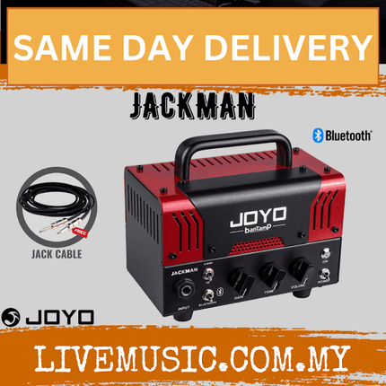 Joyo JACKMAN 20 Watt Amplifier Head BanTamP Series Speaker Amp Hybrid Tube With Bluetooth