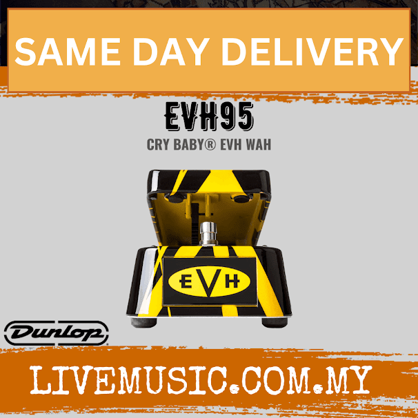 Jim Dunlop EVH95 Eddie Van Halen Signature Cry Baby Wah Pedal (EVH-95 / EVH 95)