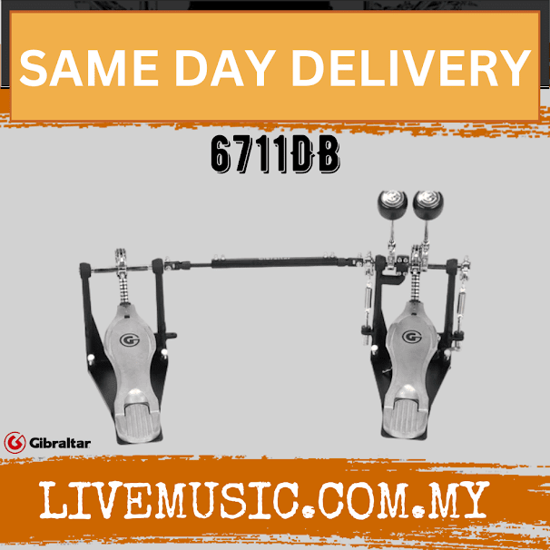 Gibraltar 6711DB Dual Chain Double CAM Drive Double Bass Drum Pedal (6711-DB/6711 DB)