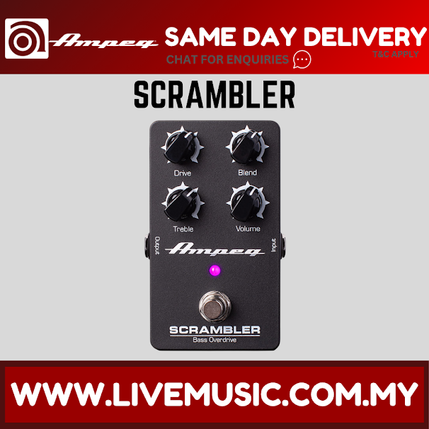 Ampeg SCRAMBLER Bass Overdrive Pedal
