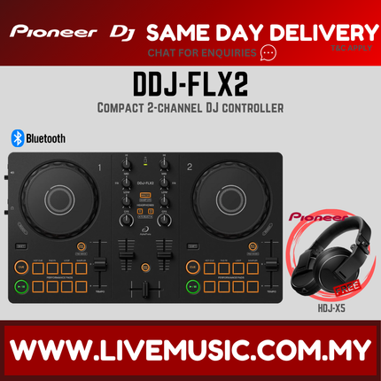 Pioneer DJ DDJ-FLX2 Compact 2-channel DJ controller (DDJ FLX2 / DDJFLX2)