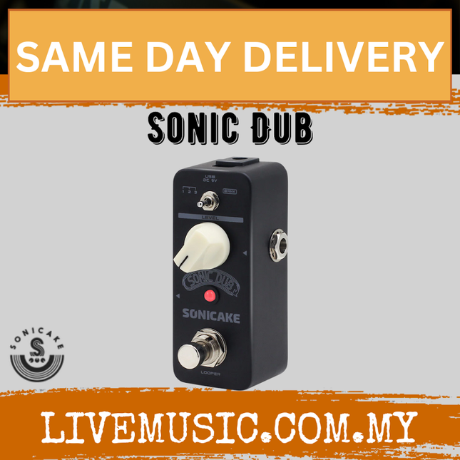 Sonicake QSS-13 Sonic Dub Storable Looper Pedal for Guitar Bass Recording ( QSS13 QSS 13 )