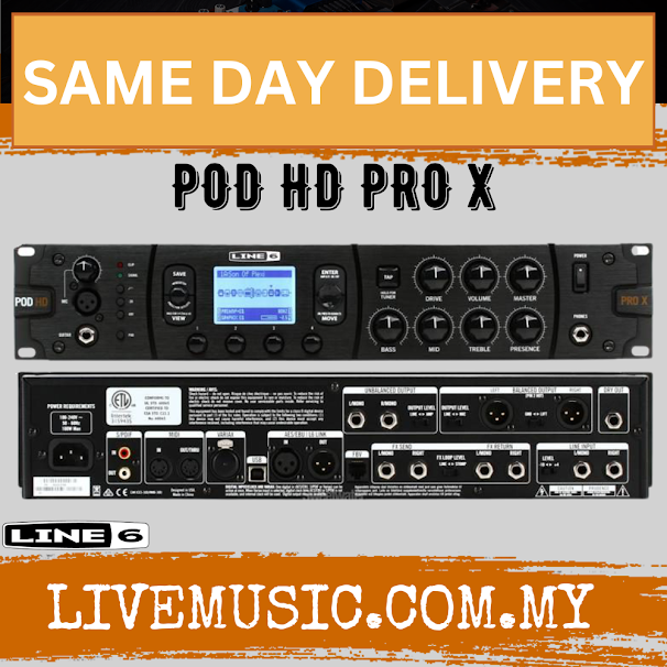 LINE 6 POD HD Pro X - Guitar Rack Processor (Line6)