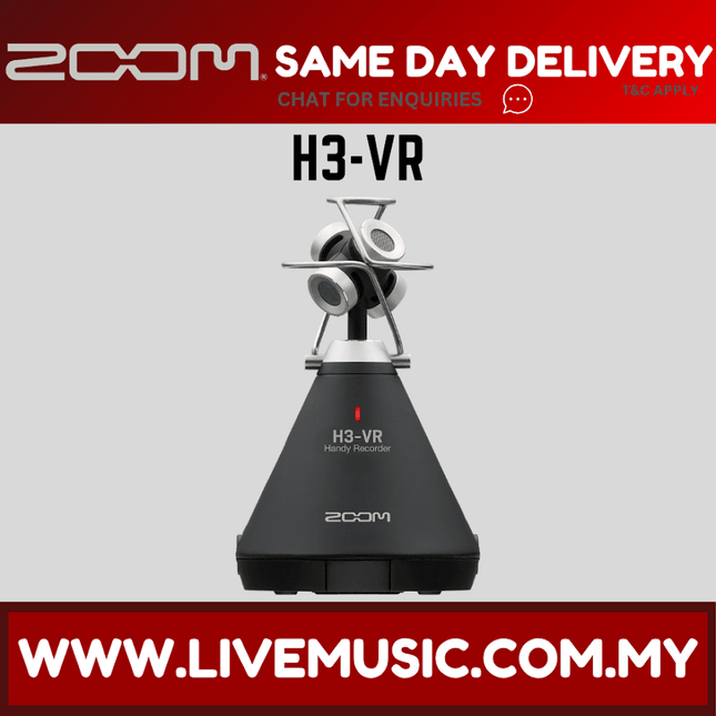 Zoom H3-VR - 360 Virtual Reality Audio Recorder (H3VR/H3 VR)