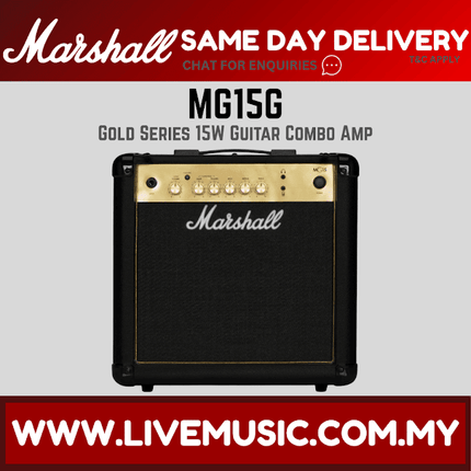 Marshall MG15G - 15 Watt, 1x8" Guitar Amplifier (MG15-G/MG15)