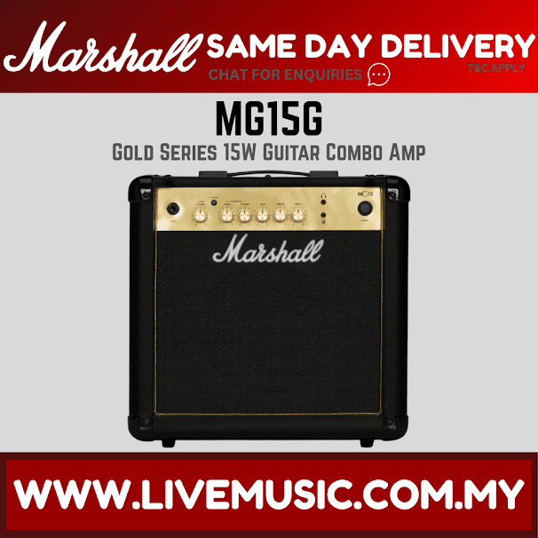 Marshall MG15G - 15 Watt, 1x8" Guitar Amplifier (MG15-G/MG15)