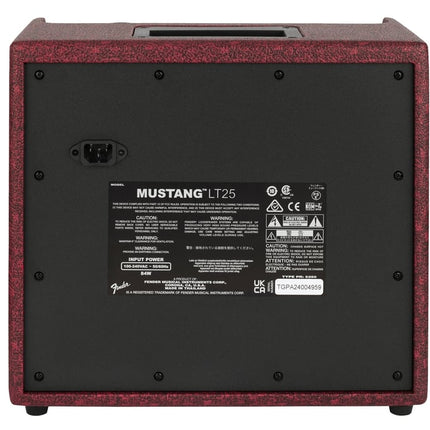 Fender FSR Mustang LT25 Guitar Combo Amplifier, Wine Red, 230V UK
