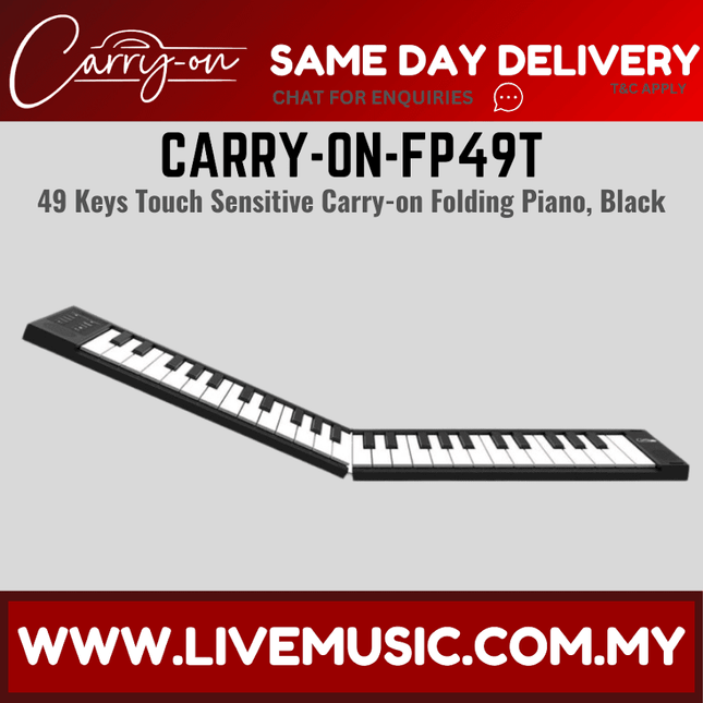 Blackstar CARRY-ON-FP49T Portable Folding Piano 49 Keys Touch - Black