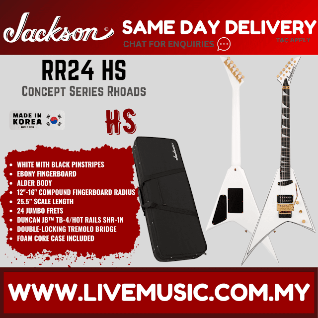 Jackson Concept Series RR24 HS Electric Guitar, Snow White