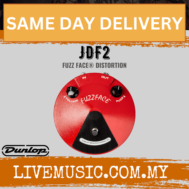 Jim Dunlop JDF2 Classic Fuzz Face Pedal (JDF-2 / JDF 2)