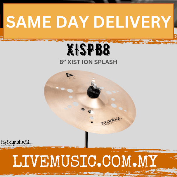 Istanbul Agop XISPB8 8" Xist Ion Brilliant Splash Cymbal (XISPB 8/XISPB-8)