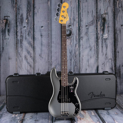 Fender American Professional II Precision Bass Electric Guitar, Rosewood Fretboard - Mercury