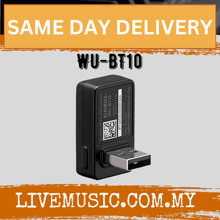 Casio WU-BT10 Wireless Bluetooth MIDI and Audio Adapter for CT-S1, CT-S400 and LK-S450 Keyboards (WUBT10)