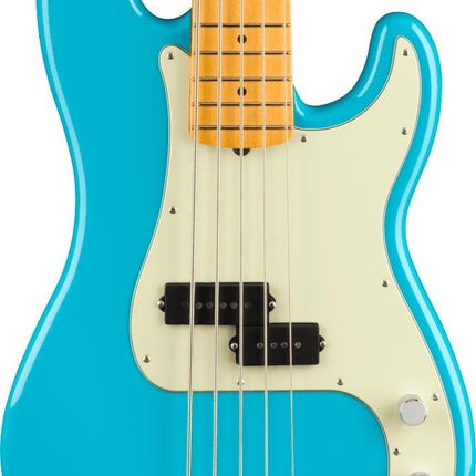 Fender American Professional II Precision Bass V Electric Guitar, Maple Fretboard - Miami Blue