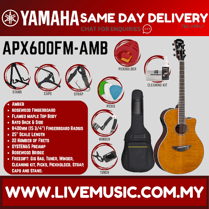 Yamaha APX600FM Flame Maple Top Acoustic-Electric Guitar - Tobaco Brown Sunburst / Amber  ( APX-600FM / APX 600FM )