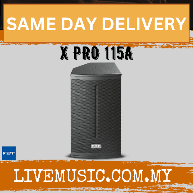 FBT active speaker with Bluetooth, black 2-way cabinet, front grille and handle